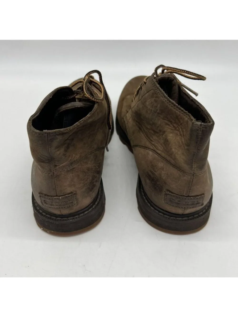 Sorel Mens Madson Chukka Leather Boots Size 10 Brown Lace Up Waterproof Casual